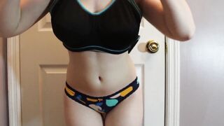 By request... Reveal from my sports bra! [GIF]