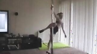 HMC While I practice on the stripper pole.