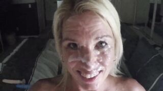 MILF Brace face cum facial