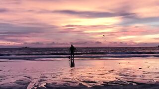 Low tide sunset timelapse