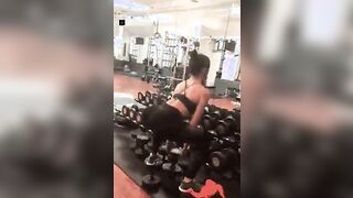 Summer Rae doing squats