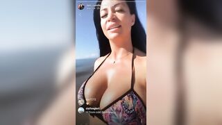 Candice Michelle in a bikini