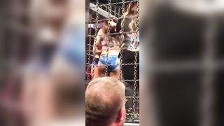 Peyton's booty at the Elimination Chamber