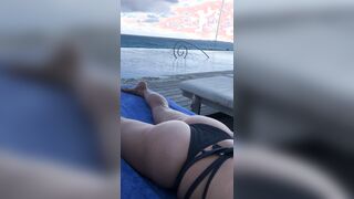 Milf at pool...Bikini Thong Butt Shake