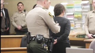 Handcuffed And Taken Into Custody After Being Sentenced To Prison