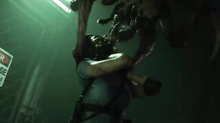 Jill lets her guard down and gets canonically violated [Resident Evil 3]