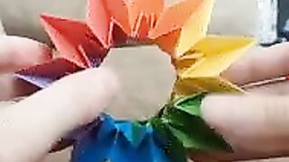 Oragami firework (x-post from /r/interestingasfuck)