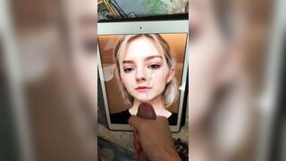 Blasting my cum on Eva Elfie