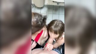 [FFM] My lucky public Blowjob by Two Girls