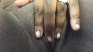 i love fingering my tight black pussy...