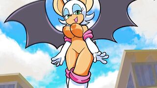 Rouge flying naked (TwistedGrim)[Sonic The Hedgehog]