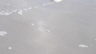 sKIMBOARDING FOAM ON A WINDY DAY @ JAX BEACH