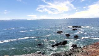 Hiking path off Redeo Beach, California