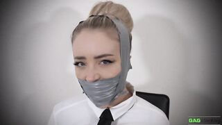 Aubrey - Double PVC Tape Gag