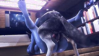 Liara T'Soni fucked by dog