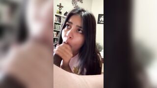 Latina sucking BBC