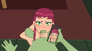 Beast Boy records Starfire (sfan)