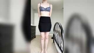 My first attempt. Watch me do magic and make my clothes disappear! ????