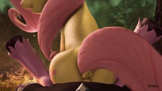 Fluttershy Reverse Cowgirl POV 4K With Sound! [Certedia SFM]