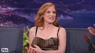 Jessica Chastain bouncing cleavage