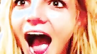 Britney Spears is always ready to swallow a lot of cum.