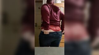 Getting this ass into jeans takes work…