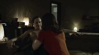 Michaela Schausberger in Zauberer (2018) holding a dick and giving a (possibly fake) blowjob