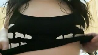 I promised I would try to do a titty drop with my perky little tits - was fun to make!