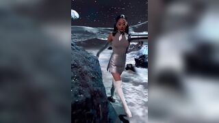 Ariana Grande - IG Video, Brightened, Dain'd, AI'd and shortened. Pokies. Has original Audio.