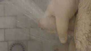 Quick fap while showering