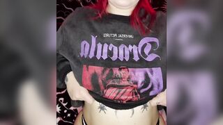 Goth titty drop for you