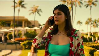 Alexandra Daddario Bouncing in The White Lotus