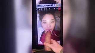 Hottie Ebony cum Tribute