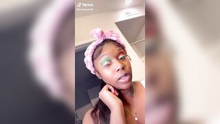 24yo ebony tiktok milf prettyputa96 got exposed who wants to jerk to her nudes?